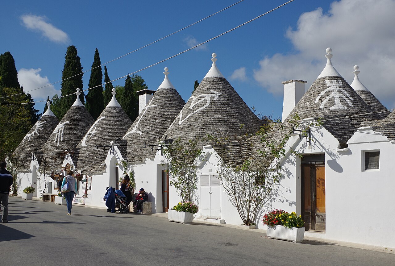 Trulli nel centro storico di Alberobello